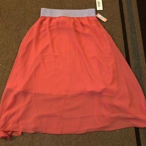 Orange/ coral skirt
